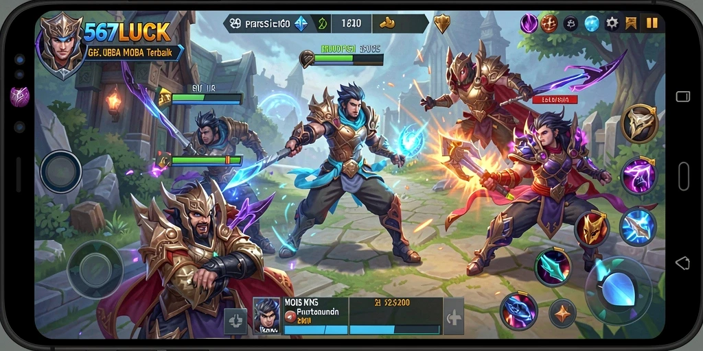 Tangkapan layar gameplay menarik dari 567LUCK yang menunjukkan aksi pertempuran.