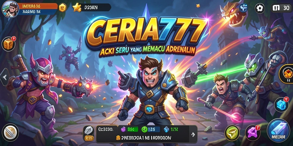 Tampilan seru dan mendebarkan dari gameplay CERIA777.