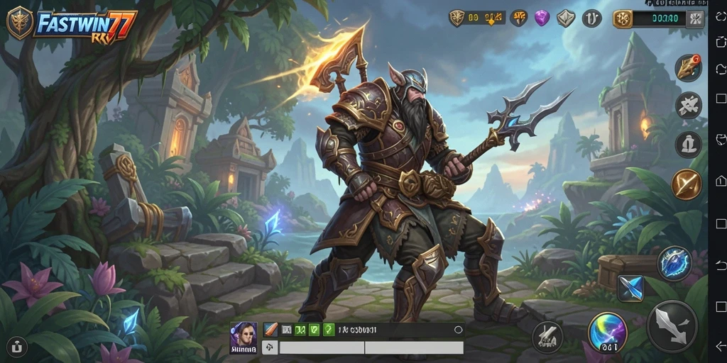 Tampilan menakjubkan dalam gameplay RPG FASTWIN77.