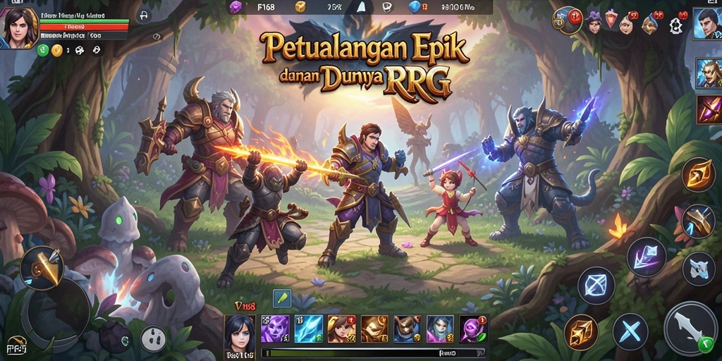 Gameplay epik dengan pertempuran menarik dan karakter unik.