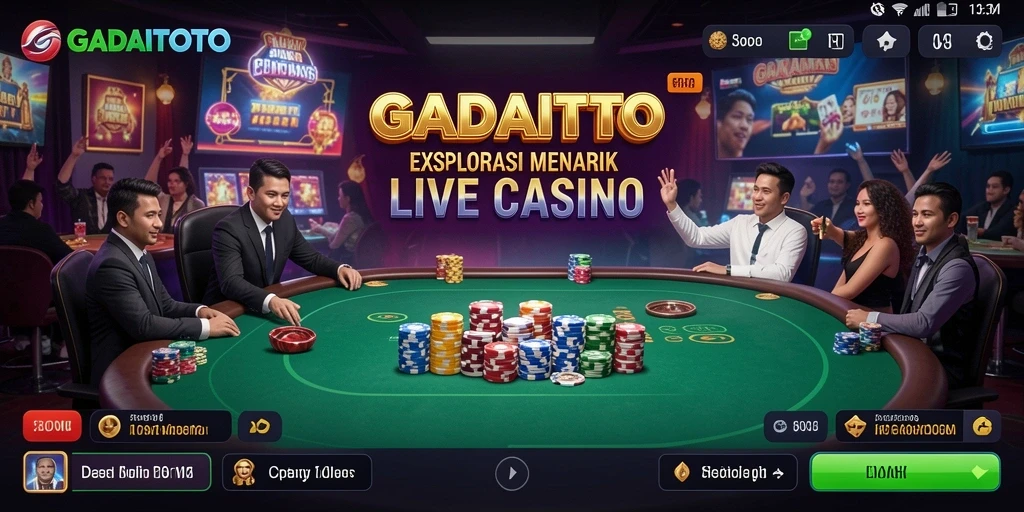 Tampilan permainan GADAITOTO yang memukau dengan dealer profesional.