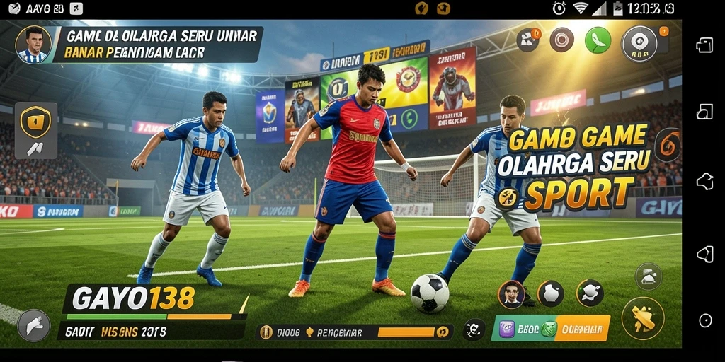 Menampilkan aksi seru dalam gameplay olahraga GAYO138.