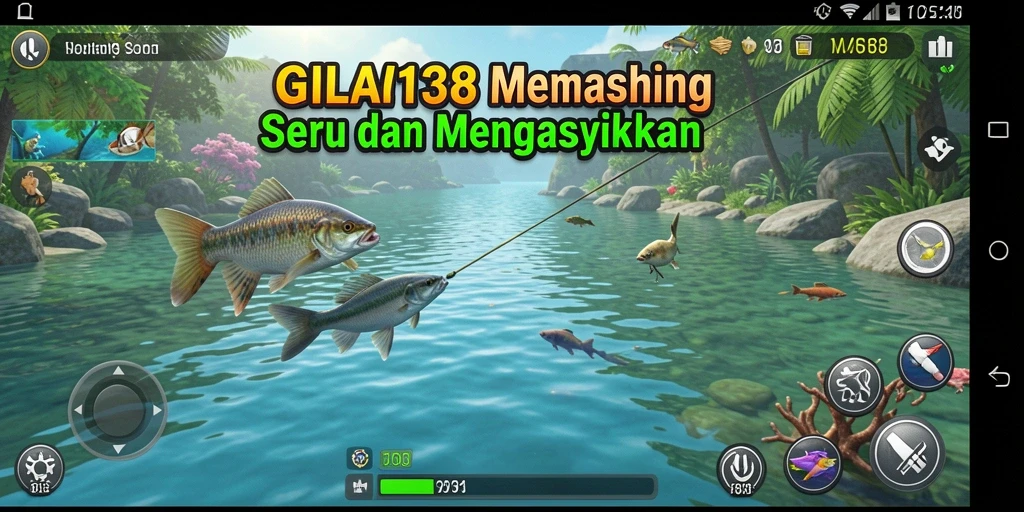 Tampilan grafis menakjubkan saat menangkap ikan di GILA138.