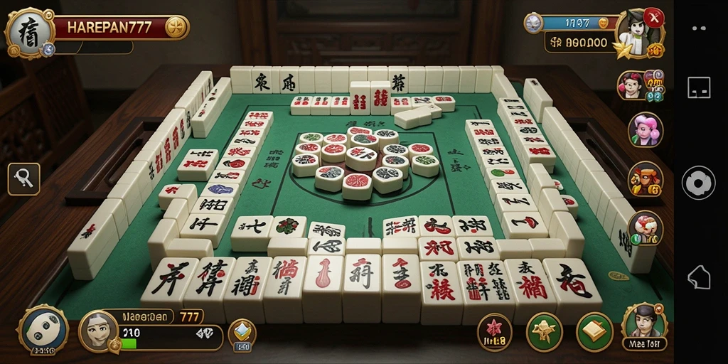Tampilan gameplay seru di HARAPAN777 dengan grafis berwarna-warni.
