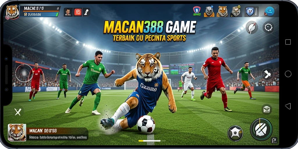 Tampilan gameplay <strong>MACAN388</strong> yang menarik dengan aksi olahraga mendebarkan.