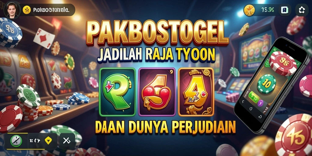 Tampilan gameplay PAKBOSTOGEL yang menarik dengan fitur Tycoon.
