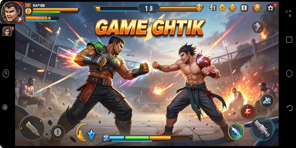 Gameplay seru di RAFI88 dengan pertarungan intens.