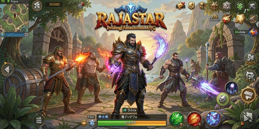 Tangkapan layar dari gameplay seru di RAJASTAR, penuh aksi dan petualangan.