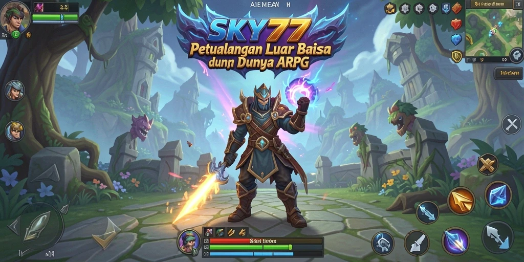 Tampilan permainan <strong>SKY77</strong> yang menampilkan pertarungan mendebarkan di dunia ARPG.