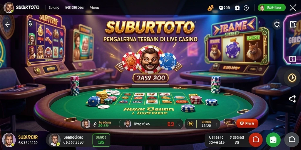Tampilan gameplay menarik dalam Live Casino SUBURTOTO.