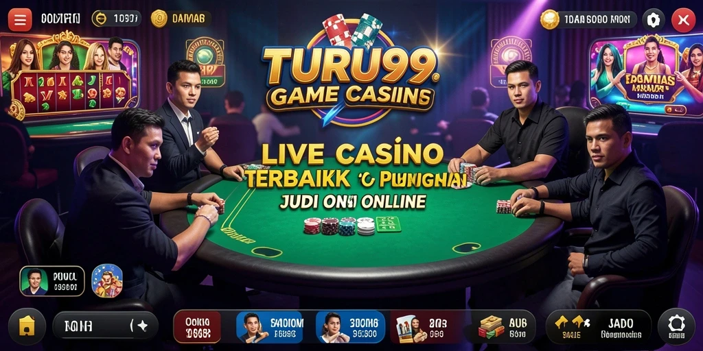 Gameplay Live Casino TURU99 yang menegangkan dan interaktif.
