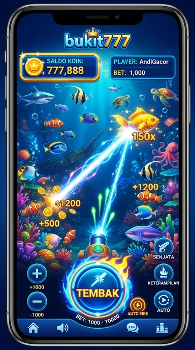 Screenshot aplikasi bukit777 yang menunjukkan berbagai kategori aplikasi yang tersedia.